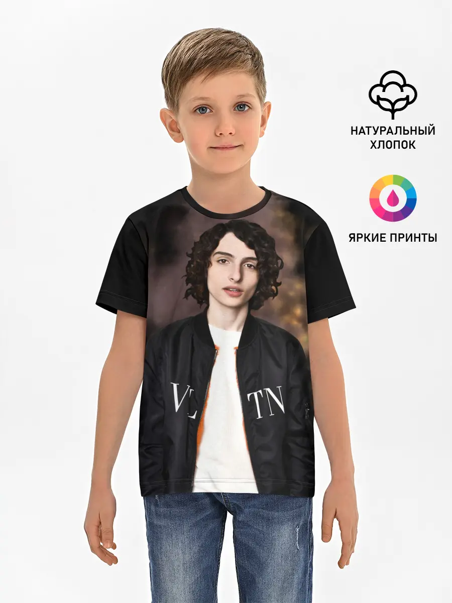 Детская базовая футболка / finn wolfhard