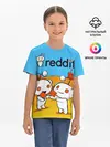Детская базовая футболка / REDDIT / РЕДДИТ / UPVOTE ART