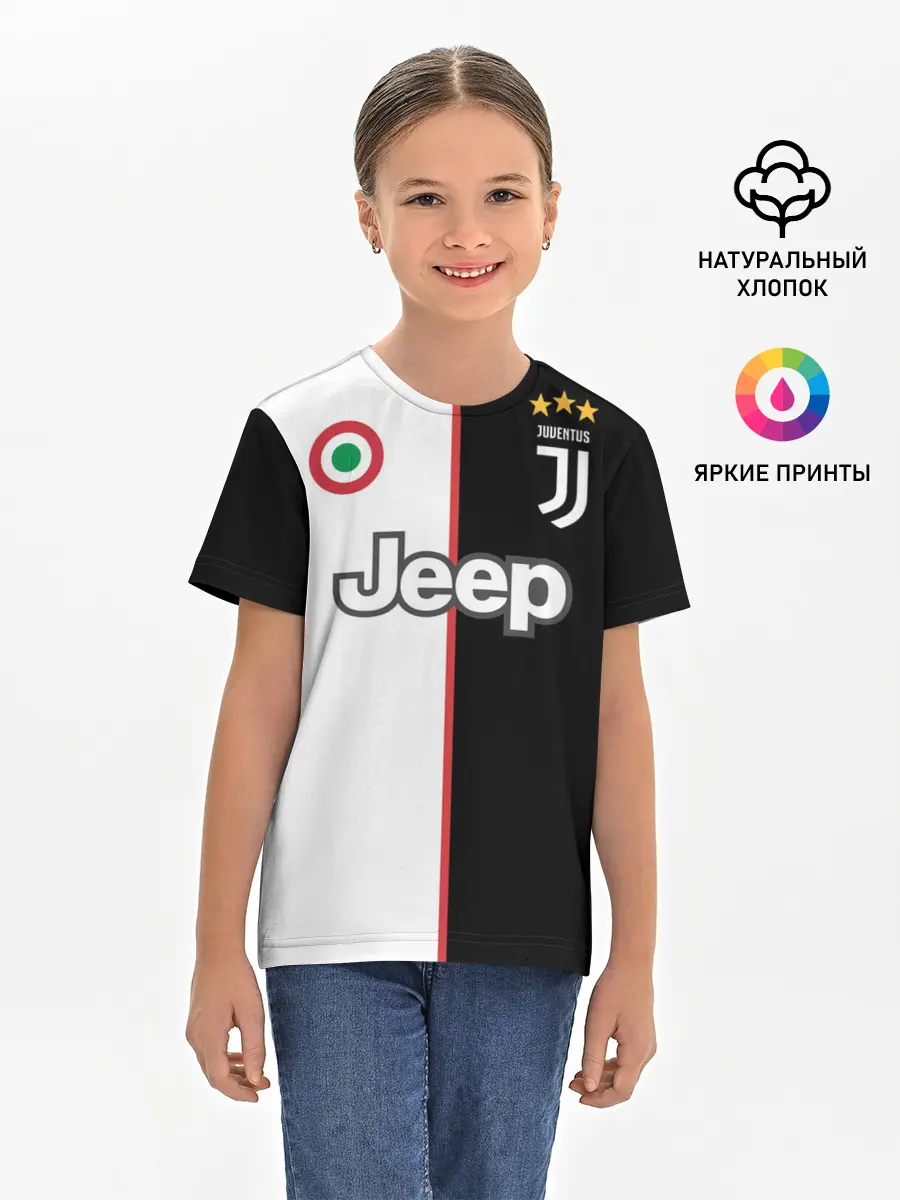 Детская базовая футболка / Ronaldo Juventus Home 19/20