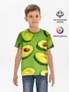 Детская базовая футболка / АВАКАДО ПАТТЕРН.