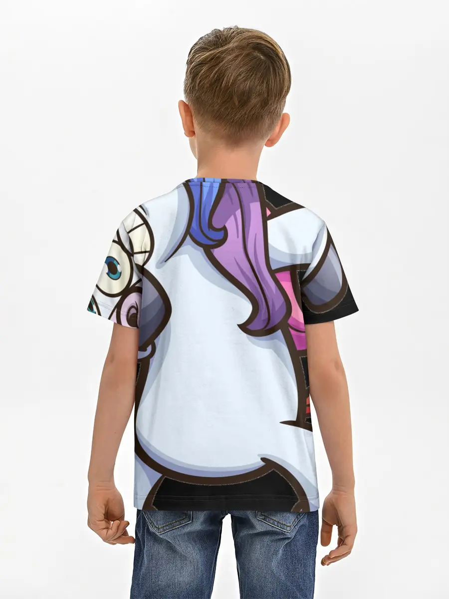 Детская базовая футболка / Единорог - танцор ДАБ