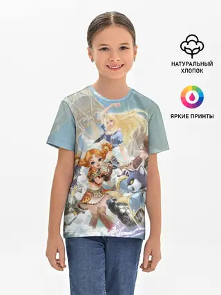 Детская базовая футболка / La la la