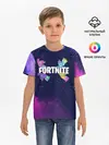 Детская базовая футболка / Ламы фортнайт в космосе