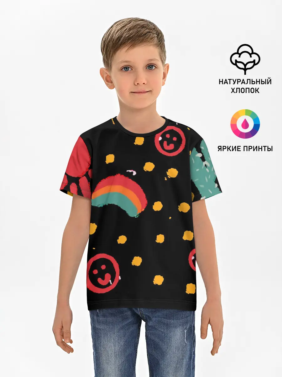 Детская базовая футболка / беззаботное детство