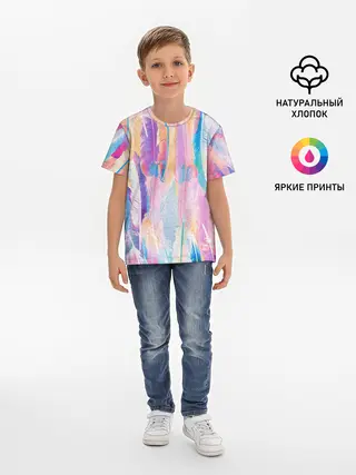 Детская базовая футболка / ПЕРЬЯ