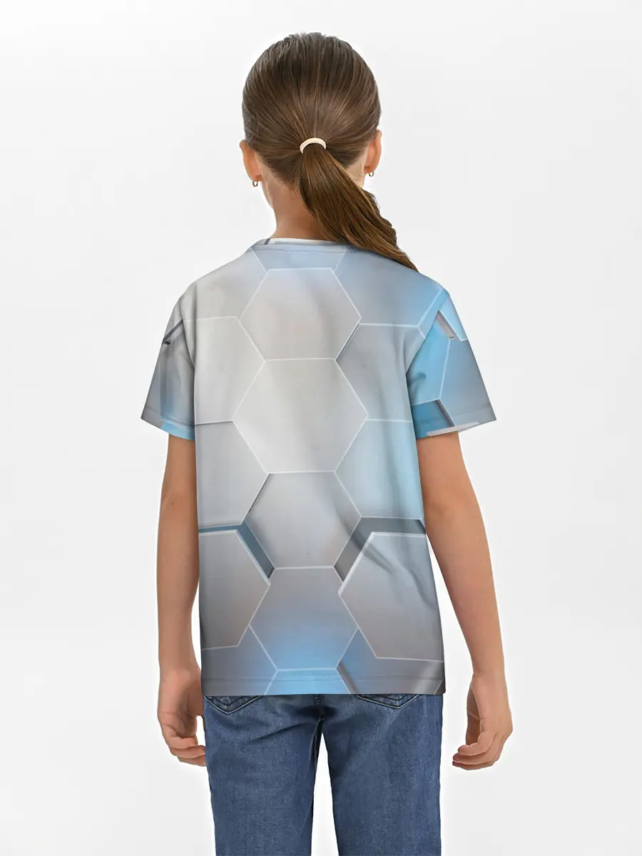 Детская базовая футболка / 3D соты