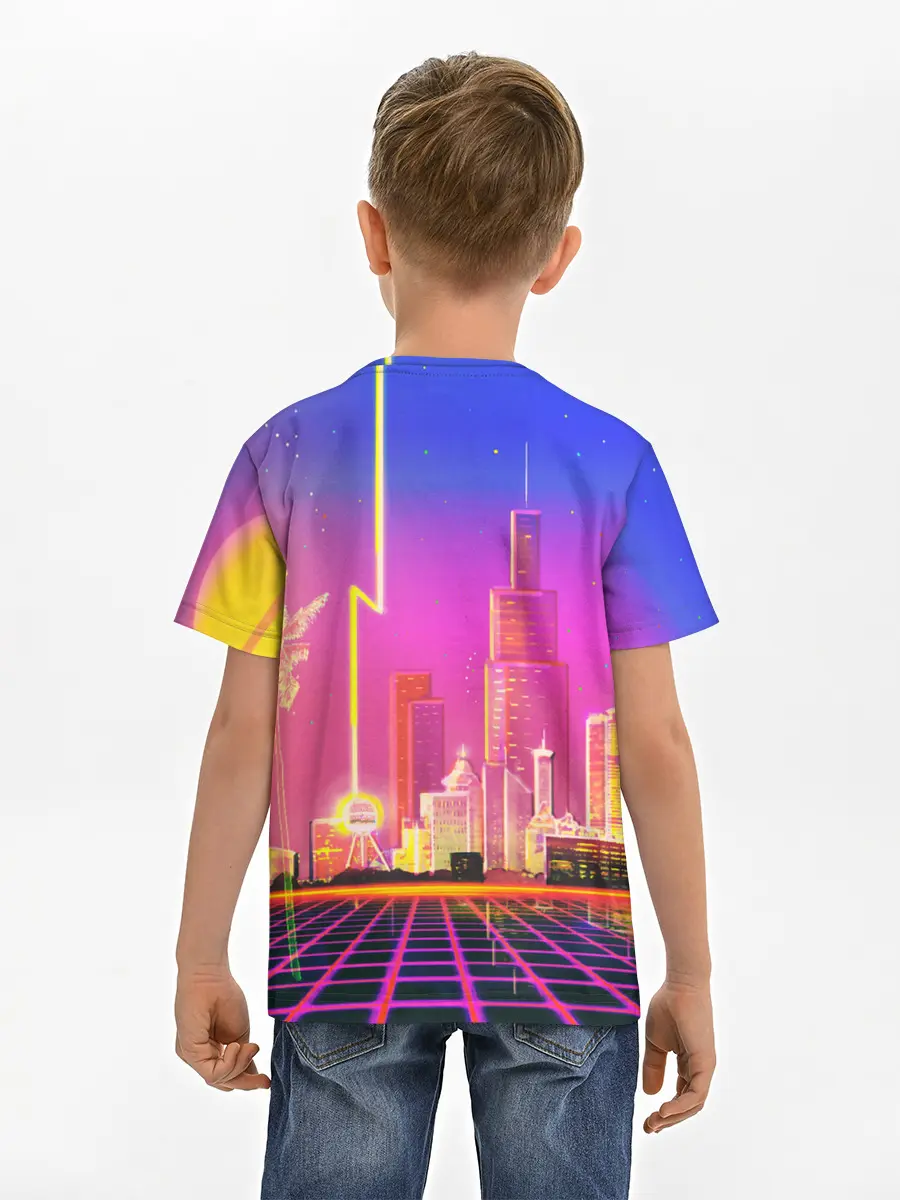 Детская базовая футболка / КИБЕР ГОРОД