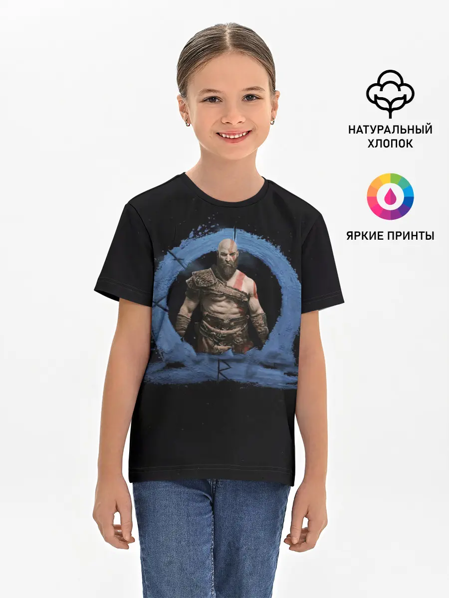 Детская базовая футболка / God Of War Ragnarok