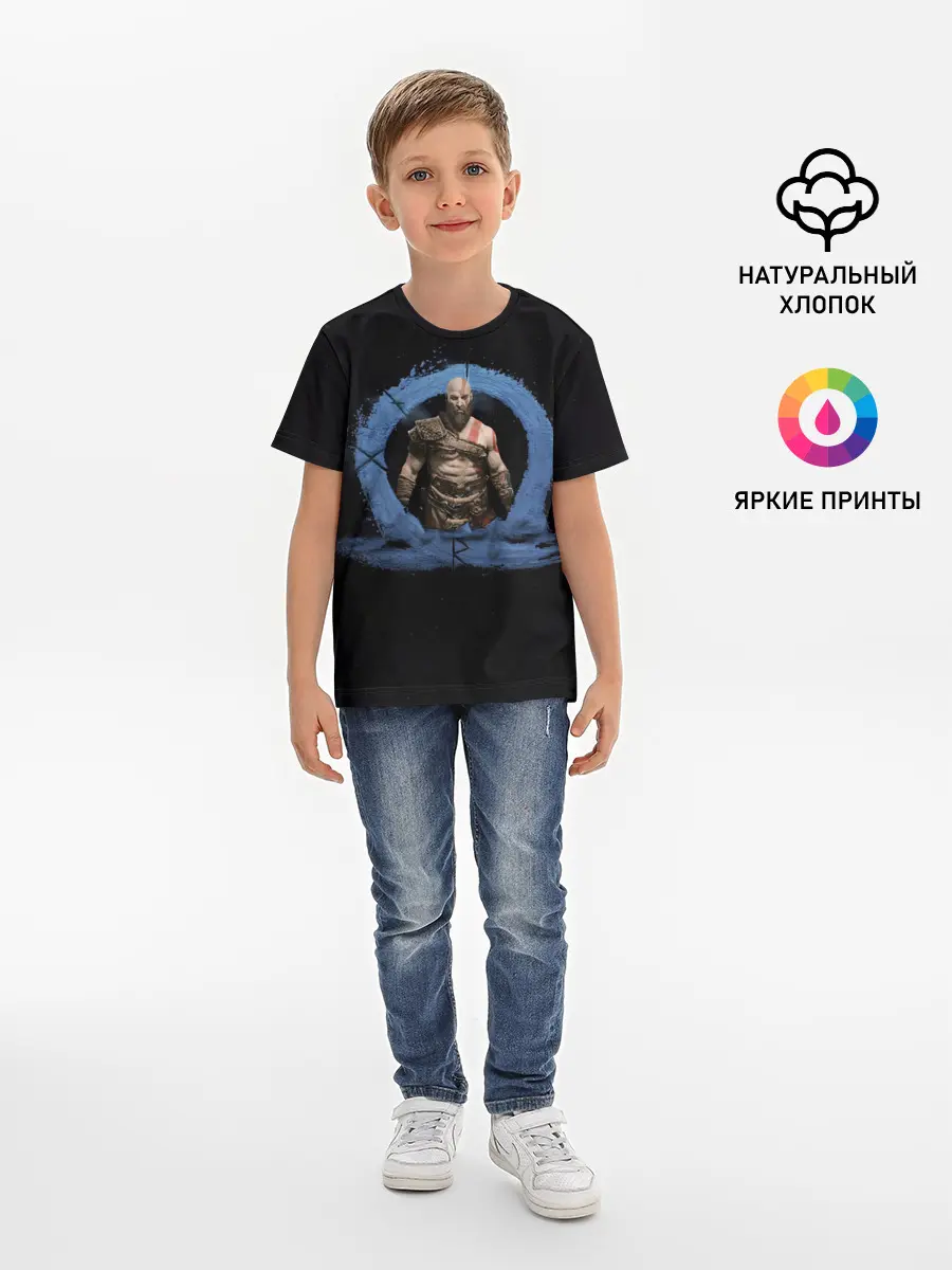 Детская базовая футболка / God Of War Ragnarok