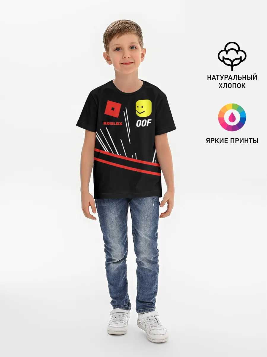 Детская базовая футболка / Roblox OOF Meme