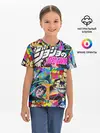 Детская базовая футболка / Джоджо паттерн комикс
