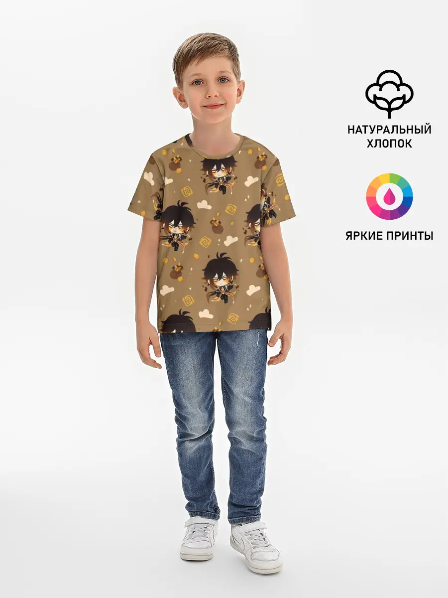 Детская базовая футболка / Чиби Чжун Ли