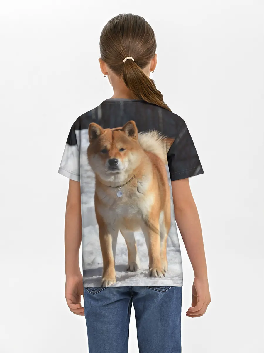Детская базовая футболка / Акита-ину