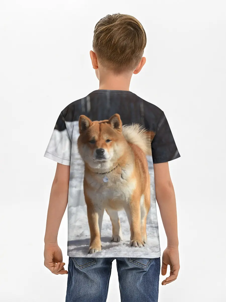 Детская базовая футболка / Акита-ину