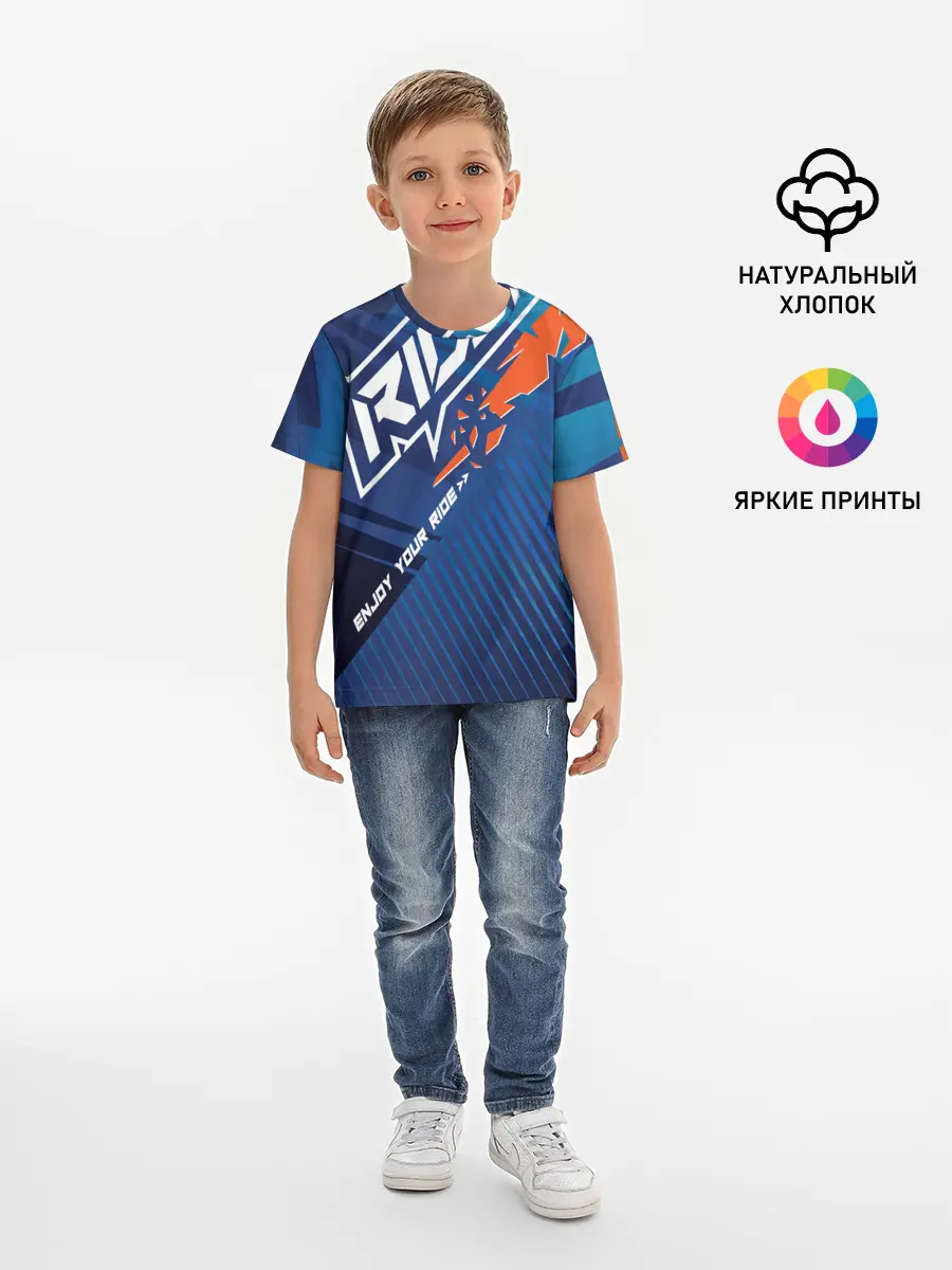 Детская базовая футболка / Форма для мотокросса FOX