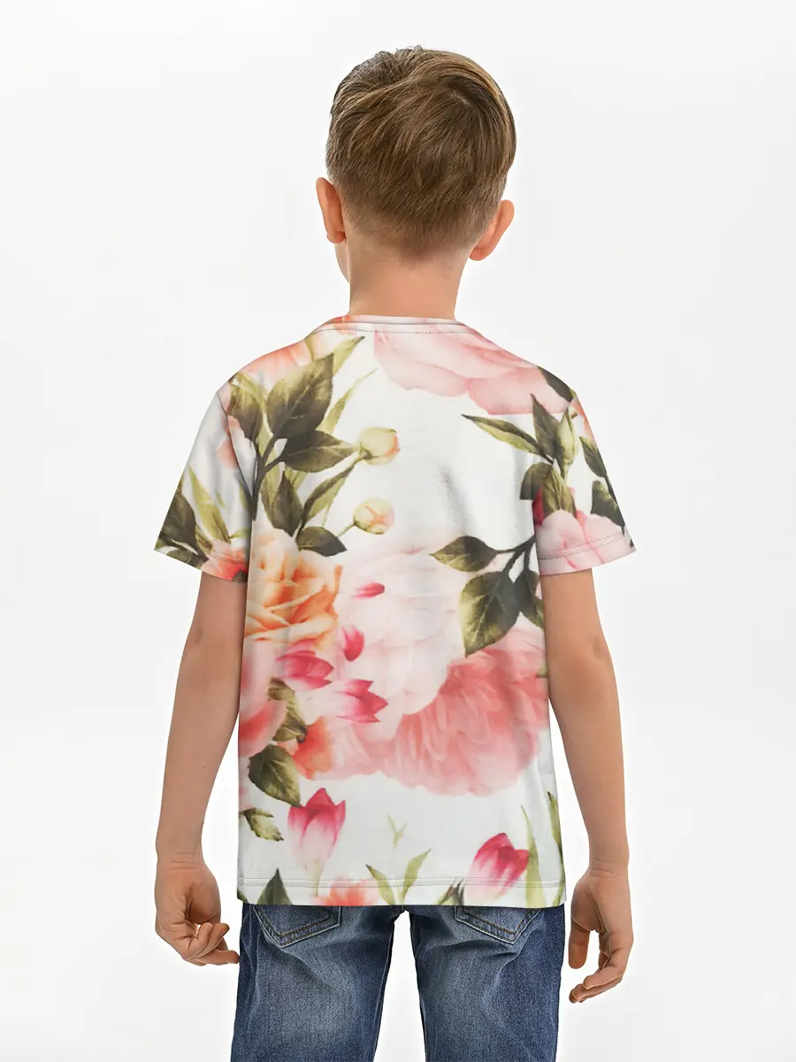 Детская базовая футболка / Нежный букет