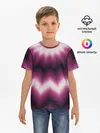 Детская базовая футболка / Черно-пурпурный калейдоскоп