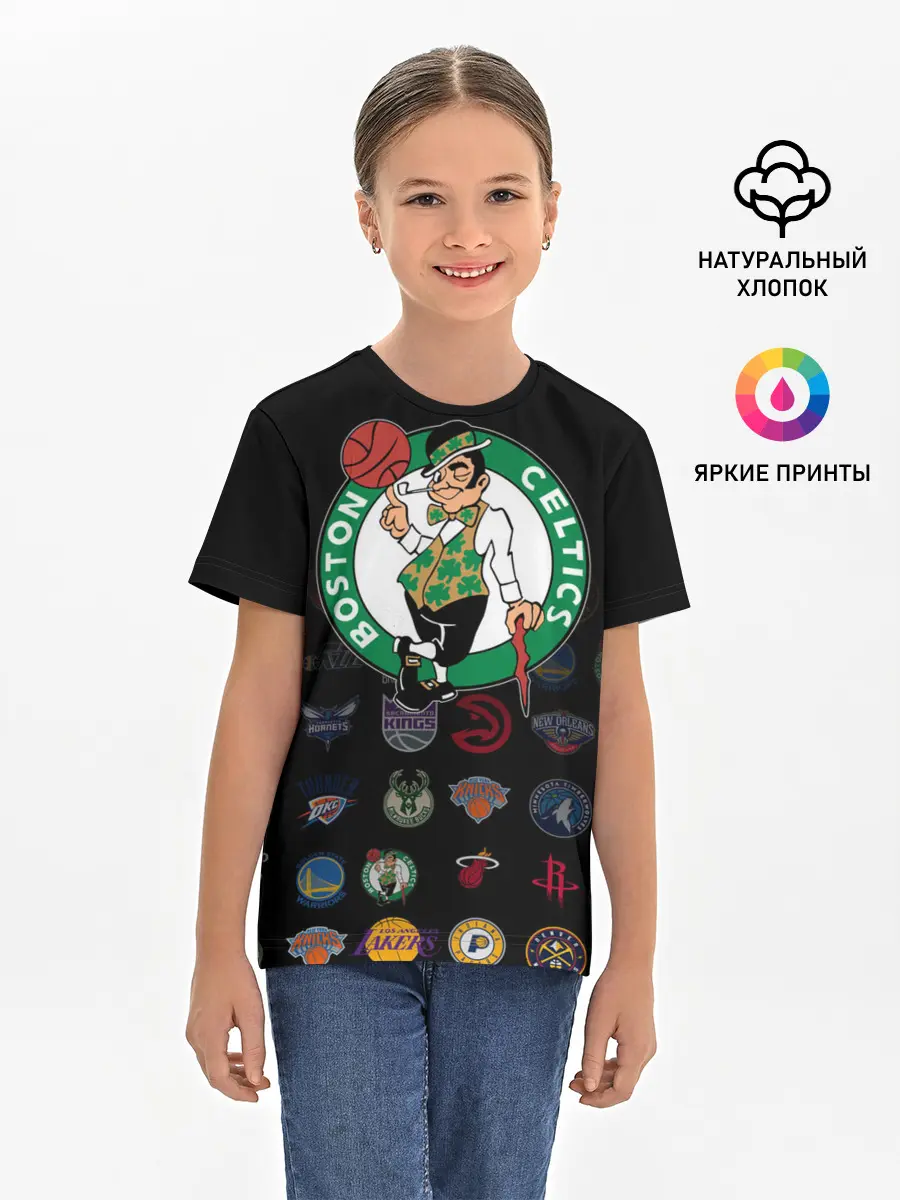 Детская базовая футболка / Boston Celtics