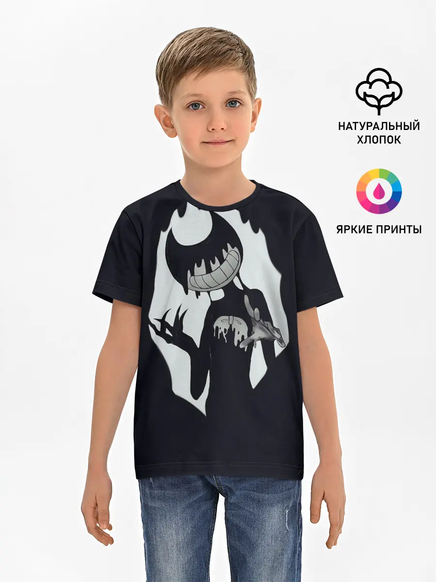 Детская базовая футболка / Bendy And The Ink Machine