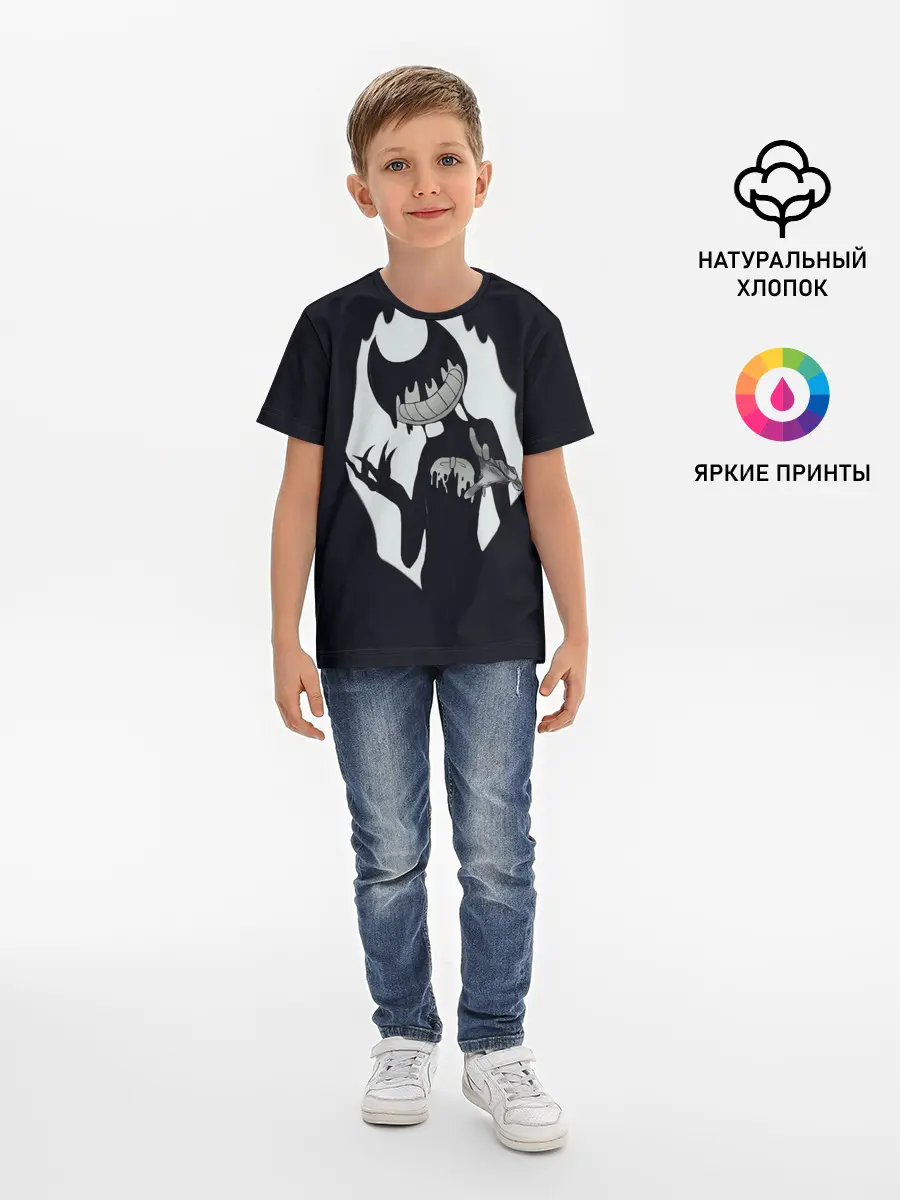 Детская базовая футболка / Bendy And The Ink Machine