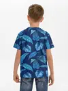 Детская базовая футболка / Листья. Ночные тропики