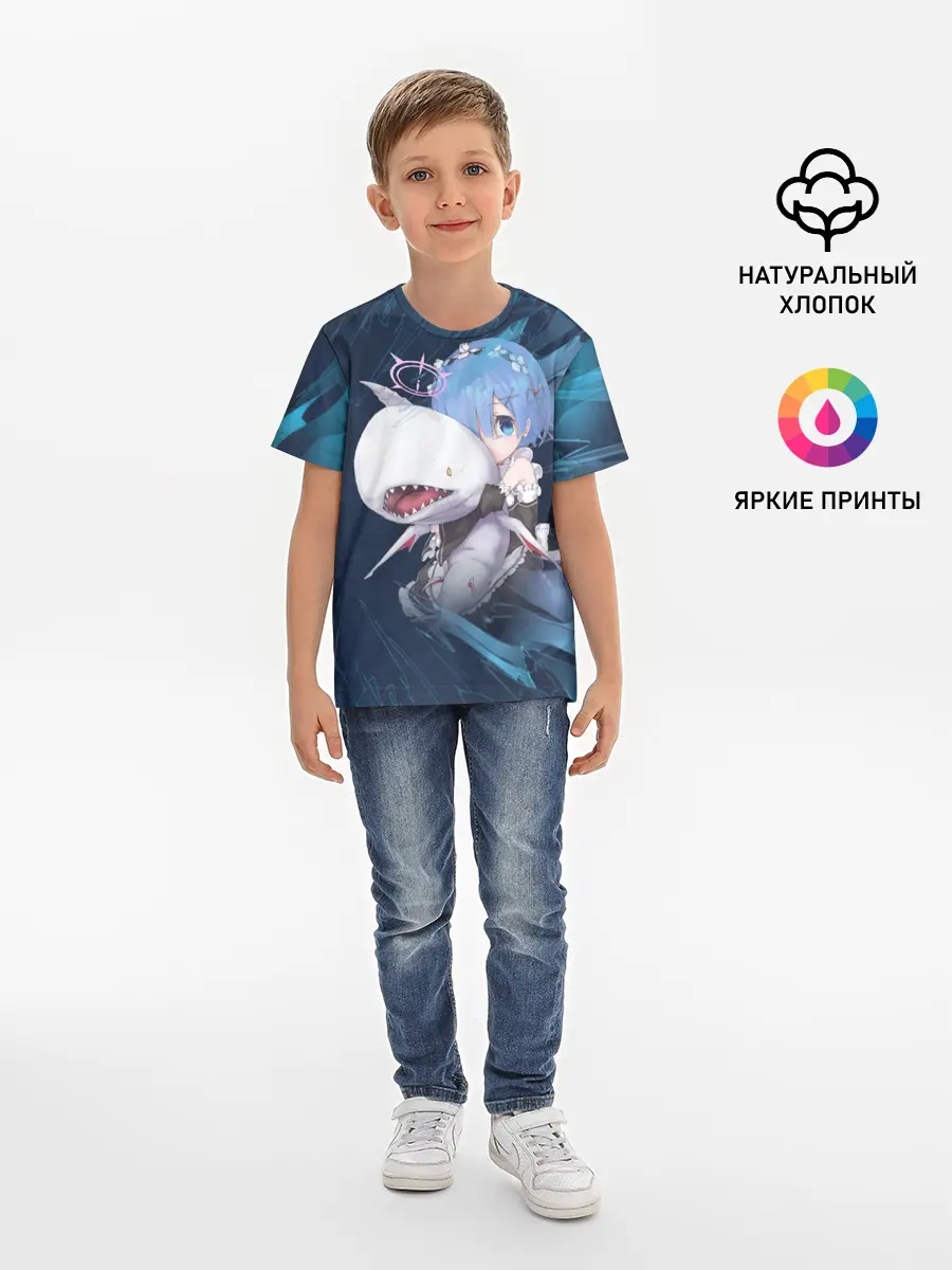 Детская базовая футболка / Re: Zero. Жизнь с нуля