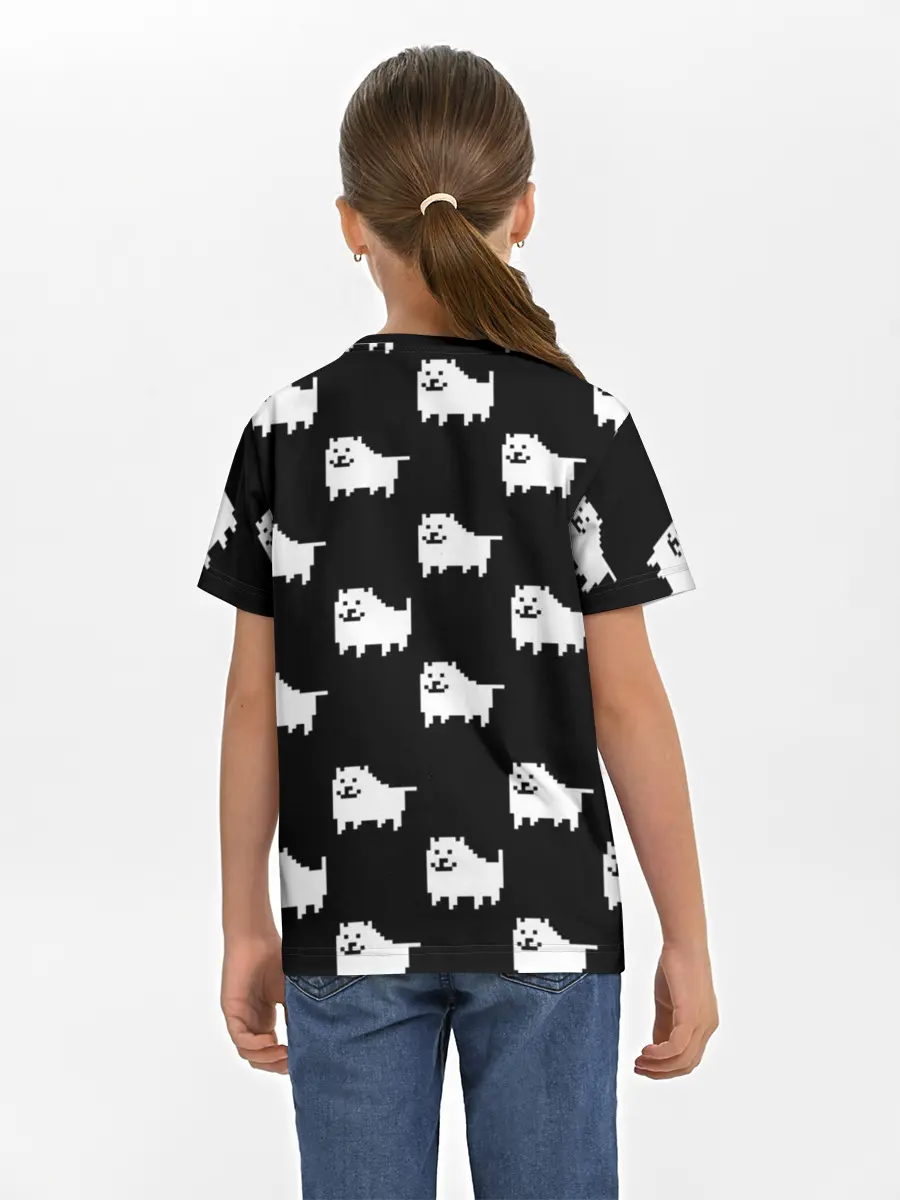 Детская базовая футболка / Undertale Annoying dog