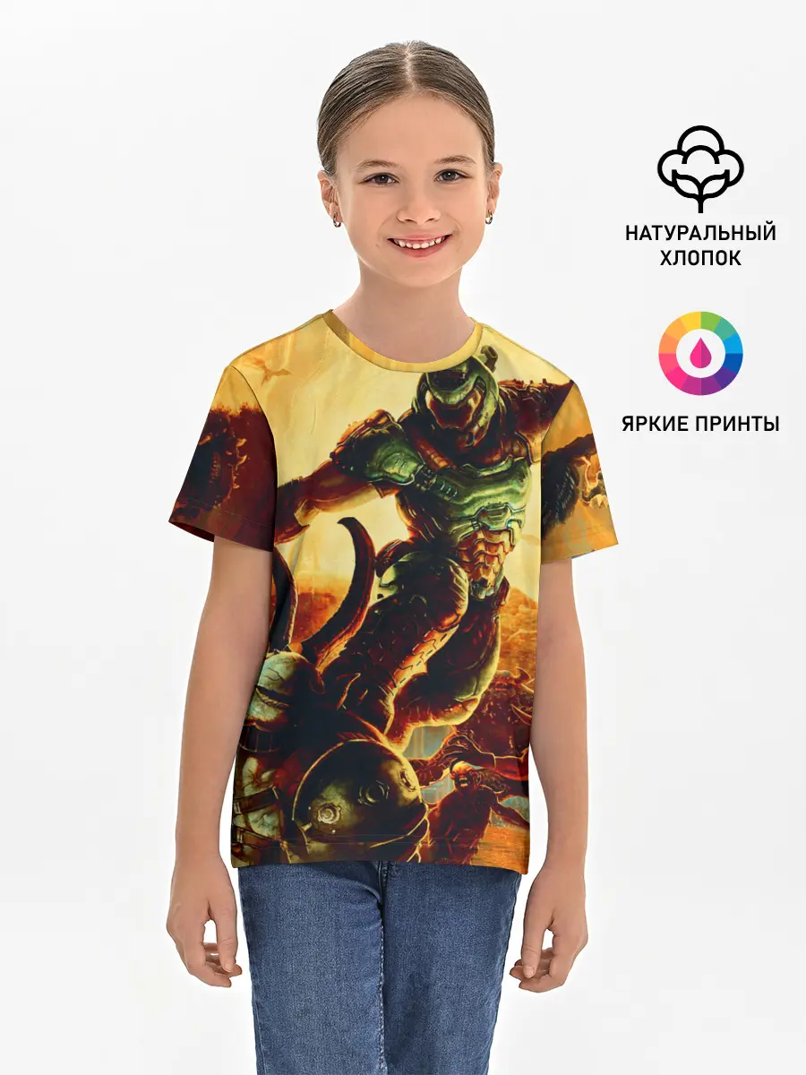 Детская базовая футболка / Doom Eternal