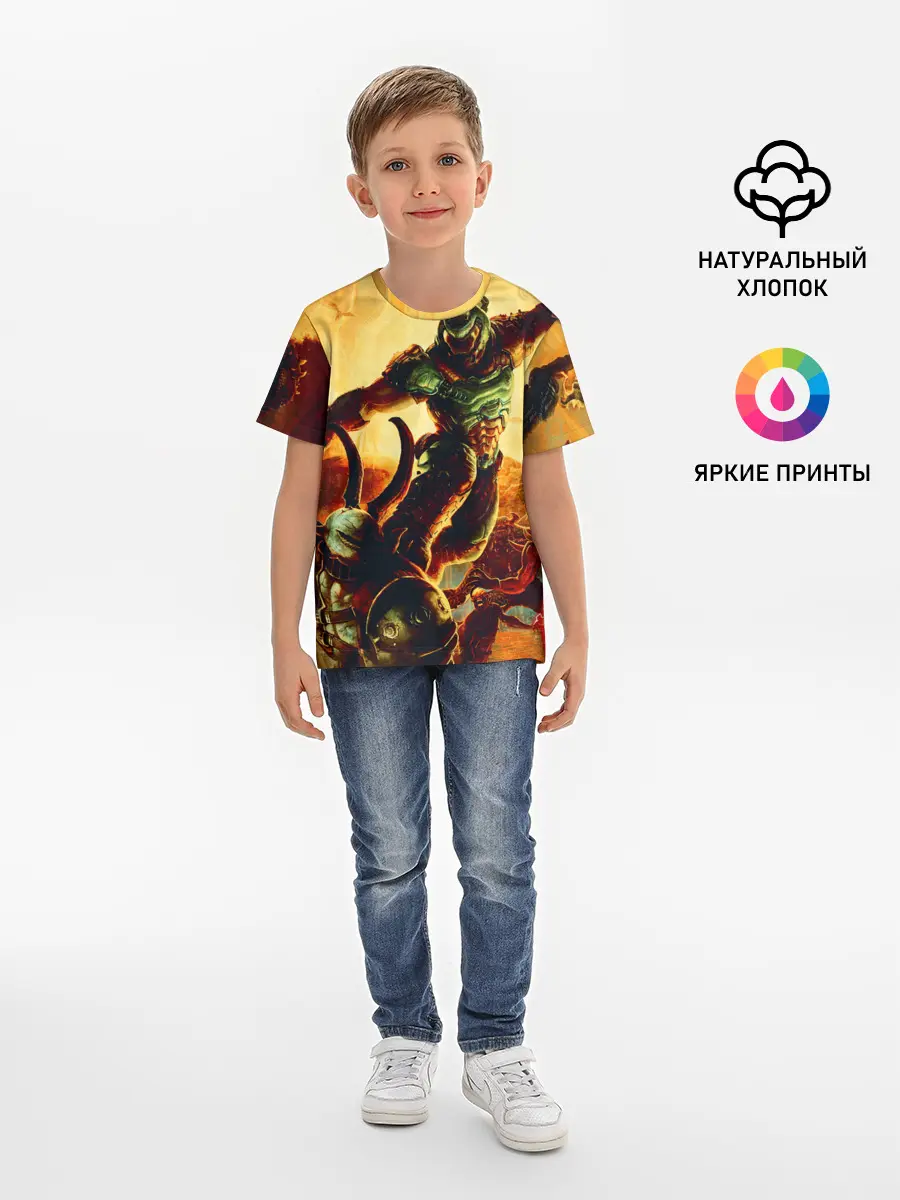 Детская базовая футболка / Doom Eternal