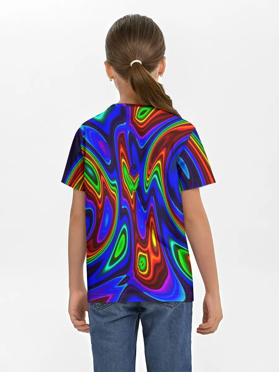 Детская базовая футболка / НЕОНОВЫЕ КРАСКИ