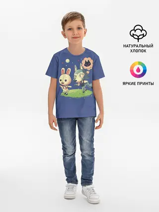 Детская базовая футболка / Зайка и волчек | Beastars