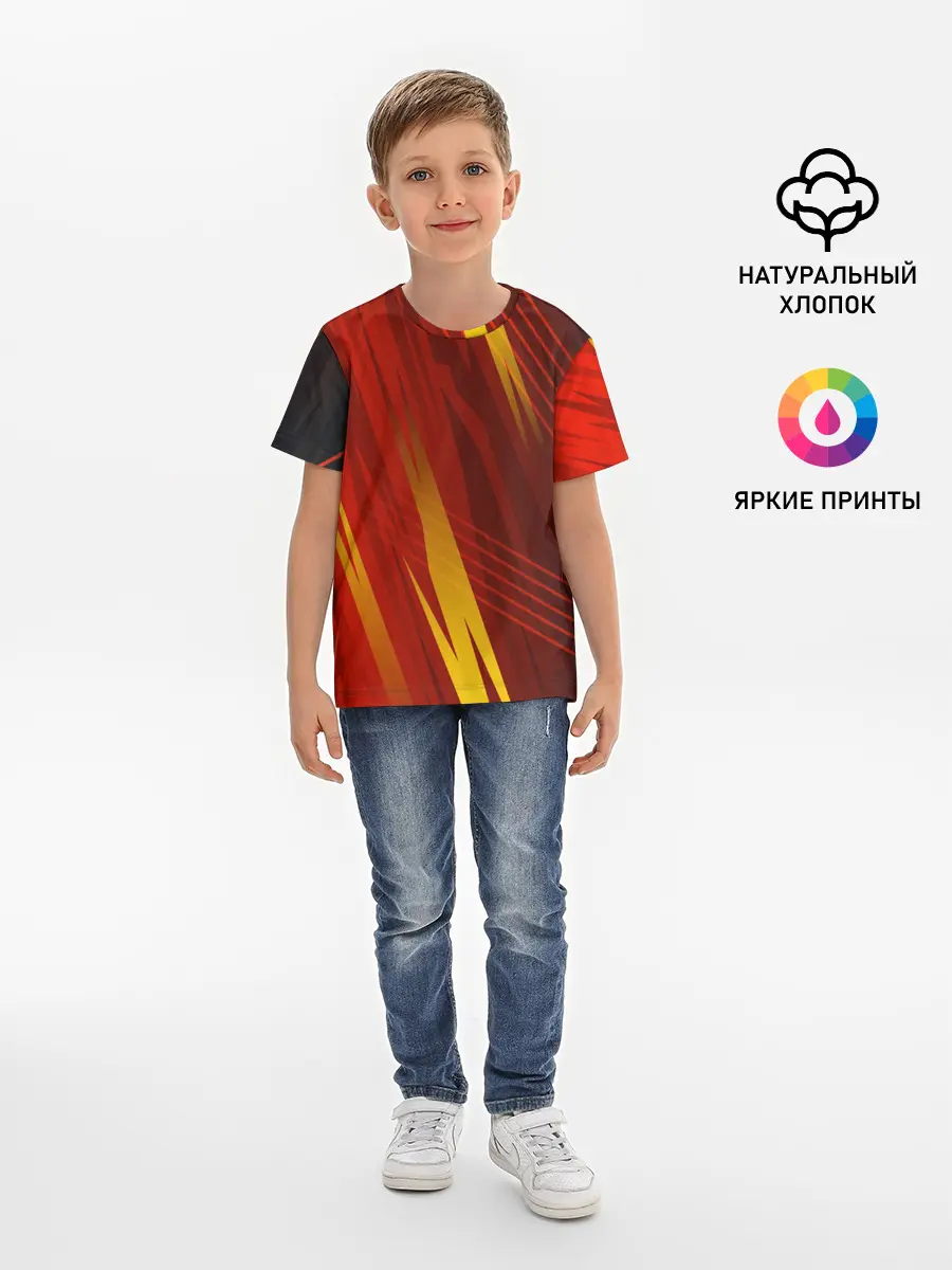 Детская базовая футболка / Red sport style