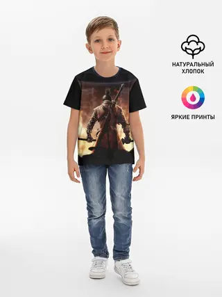 Детская базовая футболка / Sekiro shadows die twice