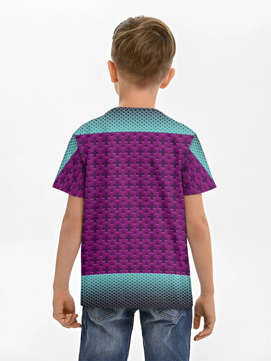 Детская базовая футболка / Неоновый гонщик