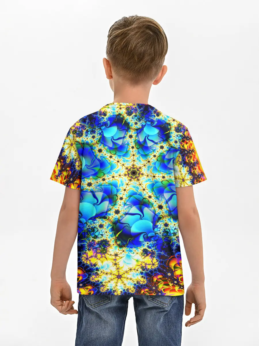 Детская базовая футболка / ИЛЛЮЗИЯ ФРАКТАЛОВ