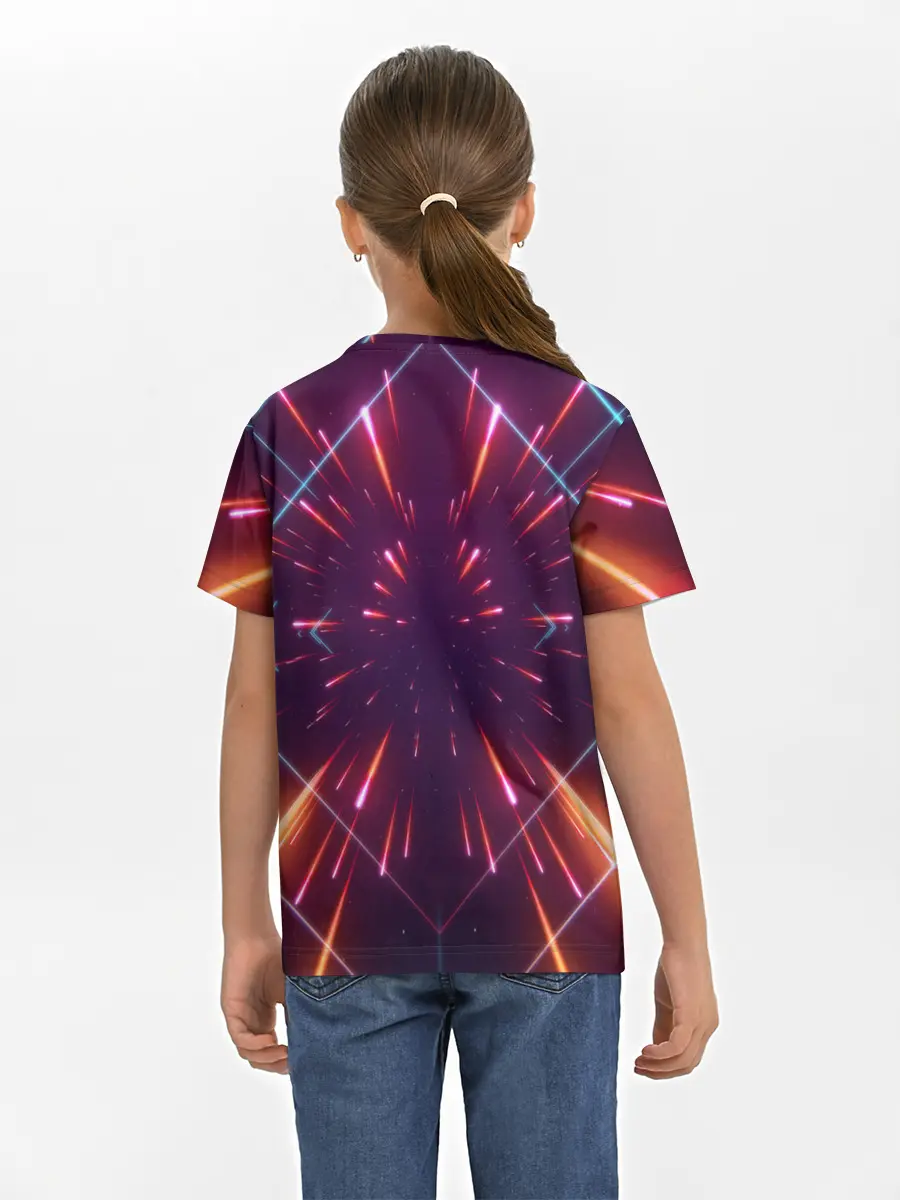 Детская базовая футболка / SYNTHWAVE / RETROWAVE