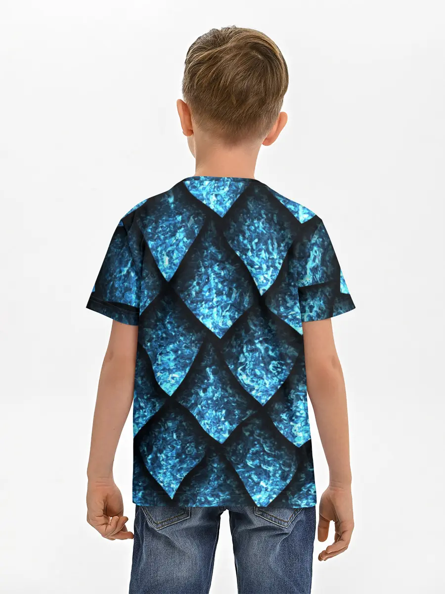 Детская базовая футболка / Чешуя ледяного дракона