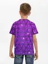 Детская базовая футболка / Фиолетовые треугольники