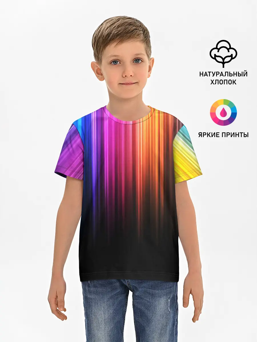 Детская базовая футболка / НЕОНОВЫЙ ЦВЕТ