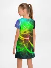 Детское платье / ЗЕЛЕНЫЙ НЕОН