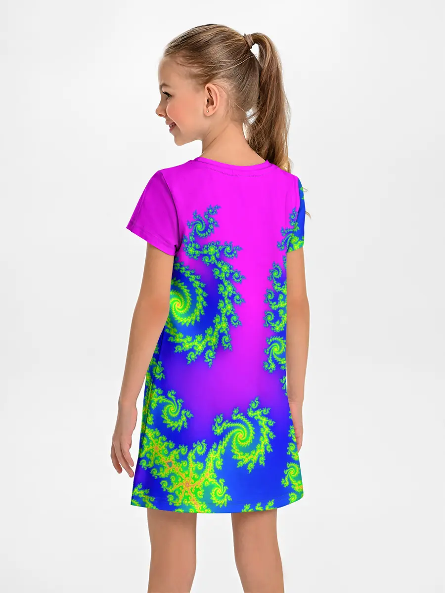 Детское платье / КИСЛОТНЫЙ НЕОН