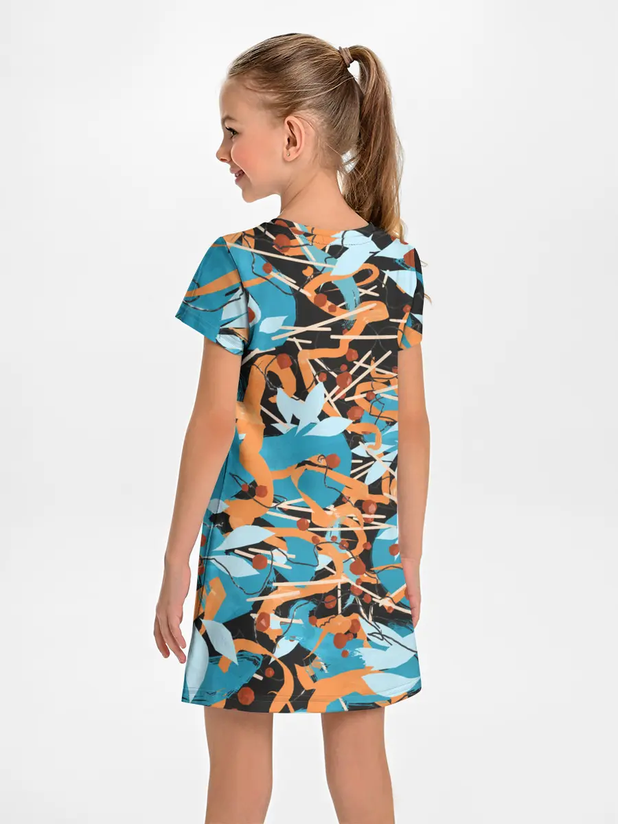 Детское платье / Яркие линии