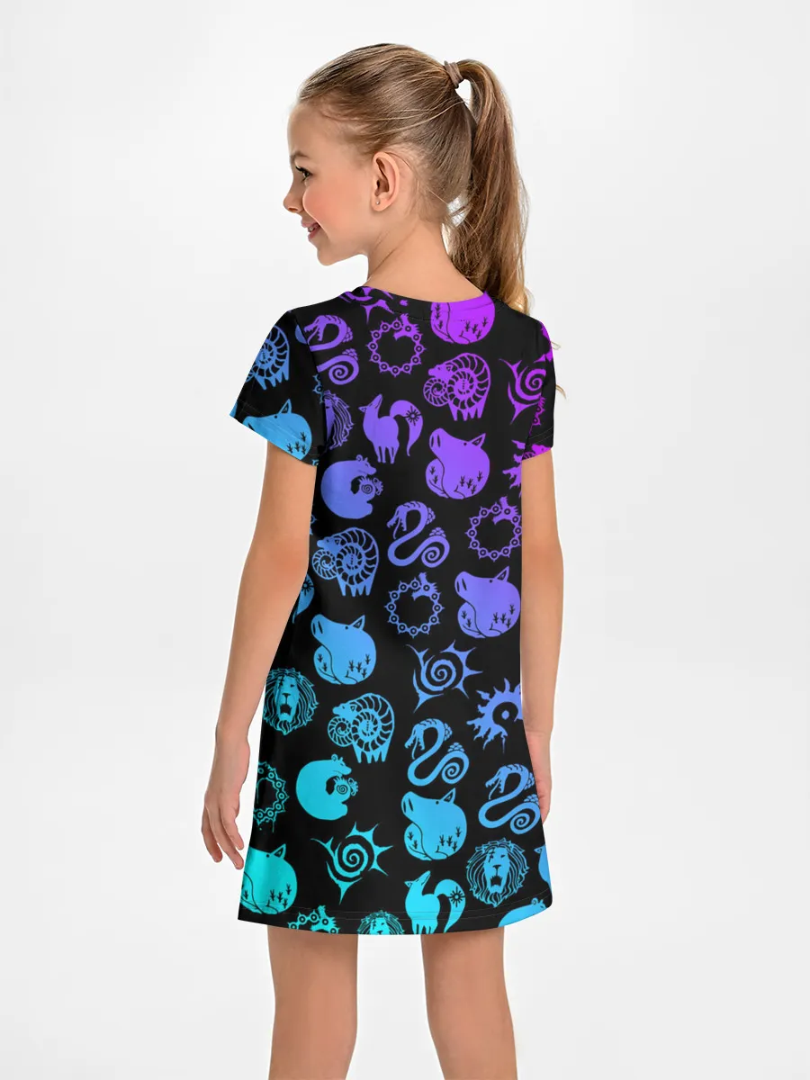 Детское платье / 7 СМЕРТНЫХ ГРЕХОВ НЕОН ЭМБЛЕМЫ