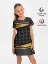 Детское платье / 3D luxury black gold Плиты 3Д