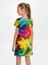 Детское платье / Разноцветные розы