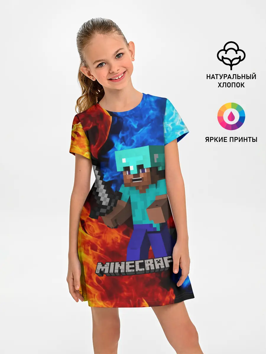 Детское платье / MINECRAFT