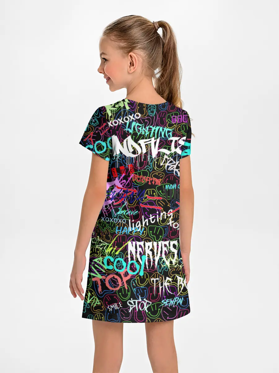 Детское платье / neon graffiti | Smile