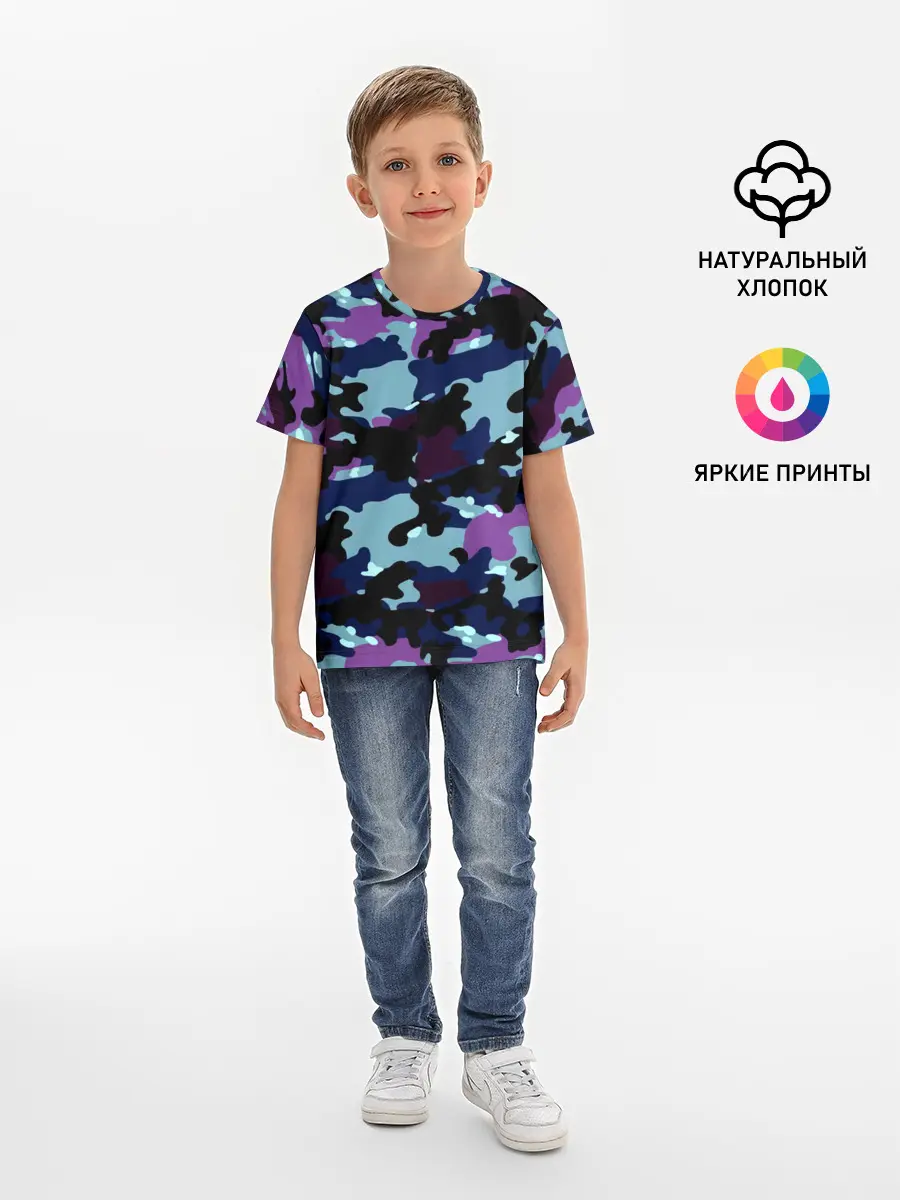 Детская базовая футболка / Камуфляж