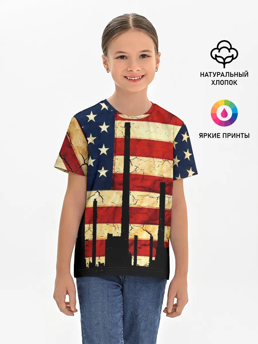 Детская базовая футболка / USA URBAN