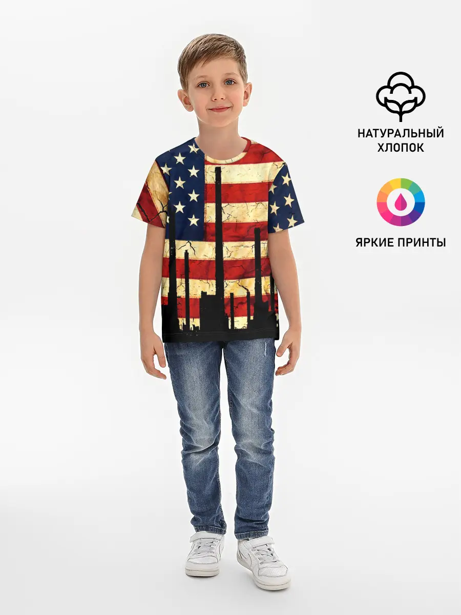 Детская базовая футболка / USA URBAN